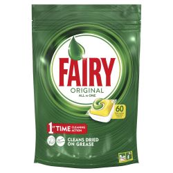 Fairy detergent capsule masina de spalat vase Lemon, 60 buc