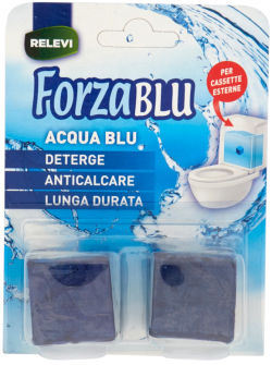 ForzaBlu Forte Odorizant Wc Bazin Cubo Blue, 2x50g