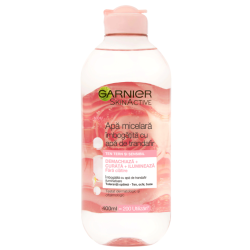 Apa micelara Garnier Skin Naturals imbogatita cu apa de trandafiri, 400 ml