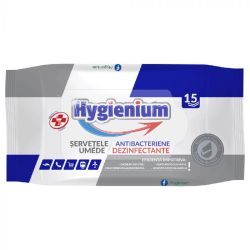 Servetele umede antibacterial Hygienium, 15 buc