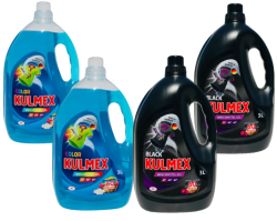 Pachet Detergent Gel Kulmex 4 buc x 3 L, 240 spalari, Negru&Color