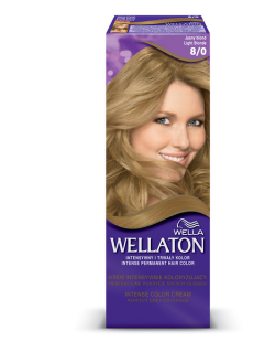 Vopsea de par permanenta Wella Wellaton 8/0 Light Blonde, 110 ml