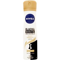 Nivea antiperspirant  invisible black white deo 150ml silky smooth