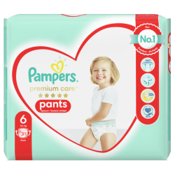 Scutece Pants Premium Care Nr. 6, 15+ kg, 31 bucati, Pampers