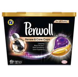 Perwoll Renew & Care Detergent capsule, Black, 27 spalari