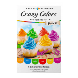 Heitmann Crazy Colorant alimentar, 6 culori x 4 gr