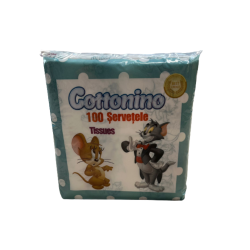 Cottonino Tom&Jerry Servetele de Masa, 1 strat, 100 buc/set